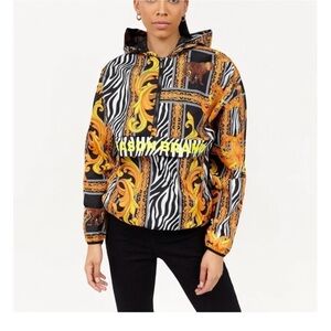 Reason Brand lightweight anorak / windbreaker jacket with safari print Large